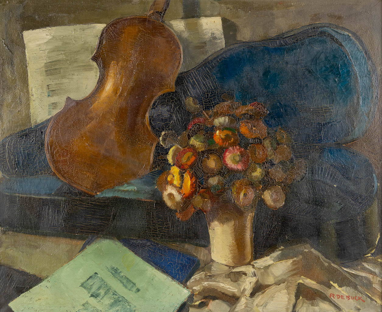 Raphael DE BUCK (1902-1986) 'Still life'. (W:80 x H:65 cm)