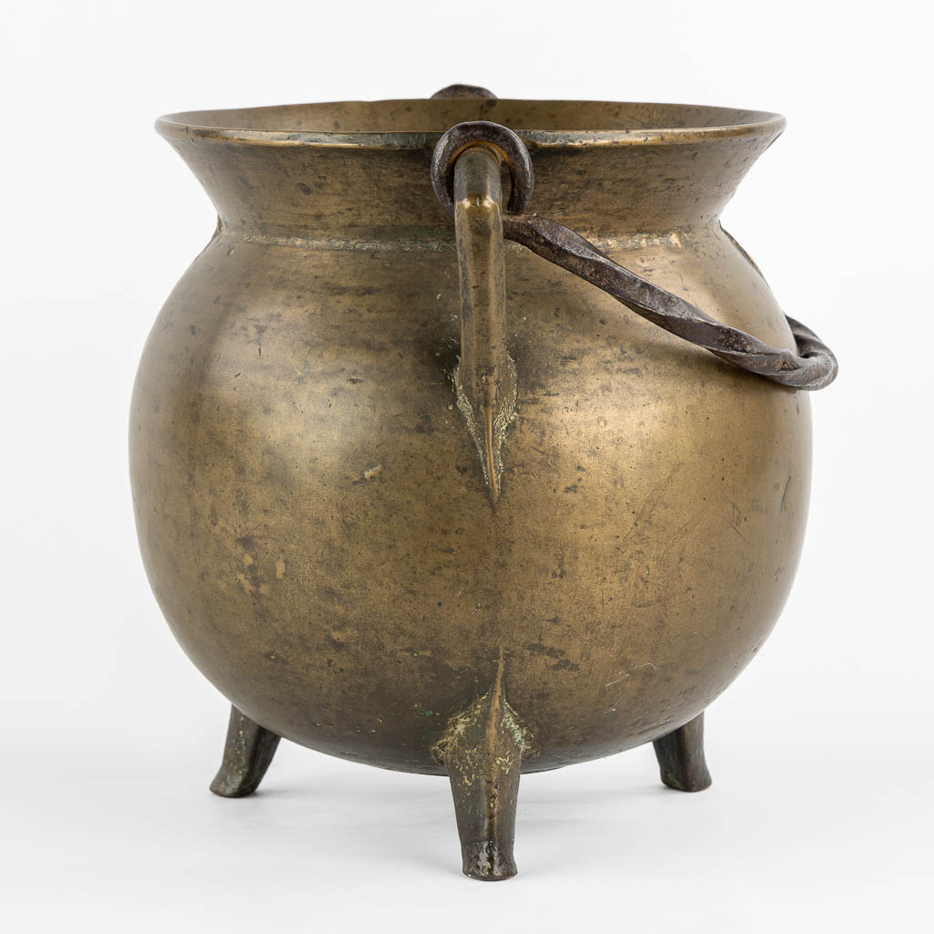 A Gothic bronze tripod cauldron, so-called 