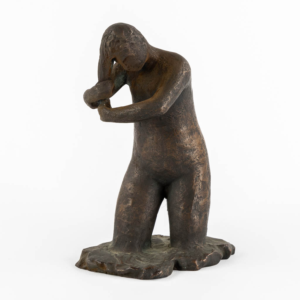 Geo VINDEVOGEL (1923-1977) 'Bathing' patinated bronze.