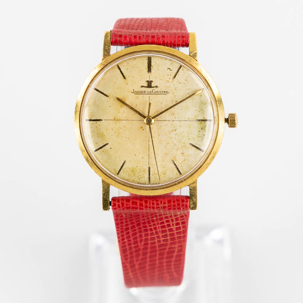 Jaeger Le Coultre, Classic and Thin wristwatch, 18kt yellow gold. (D:3,4 cm)