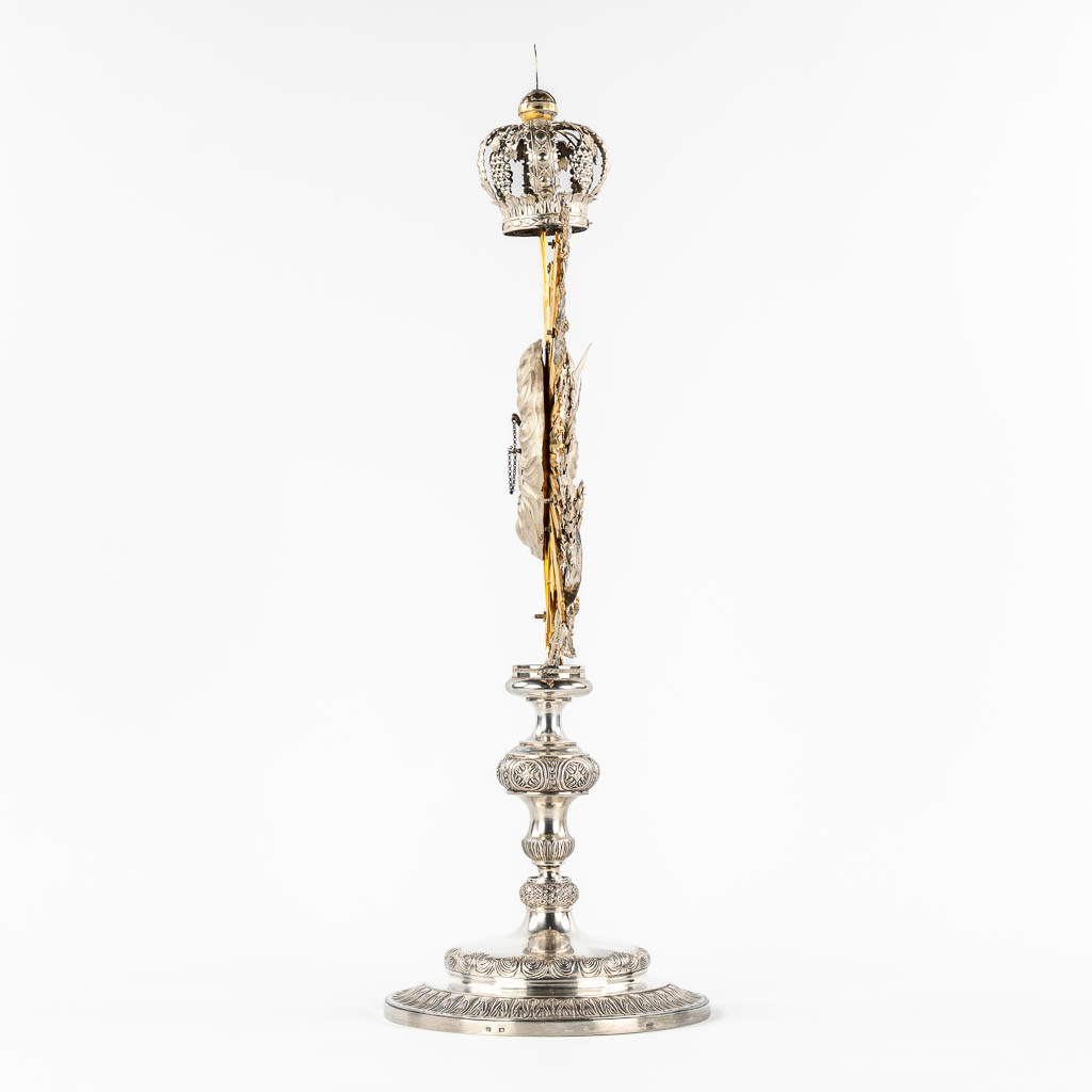 Jozef WETS (1808-1887) 'sunburst monstrance', silver, baroque style. 19th C. 2,310 kg. 