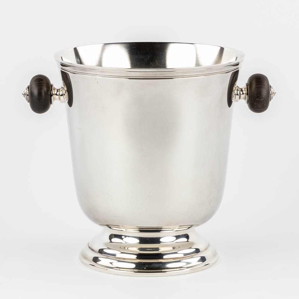 Christofle, France, a silver-plated champagne cooler. 