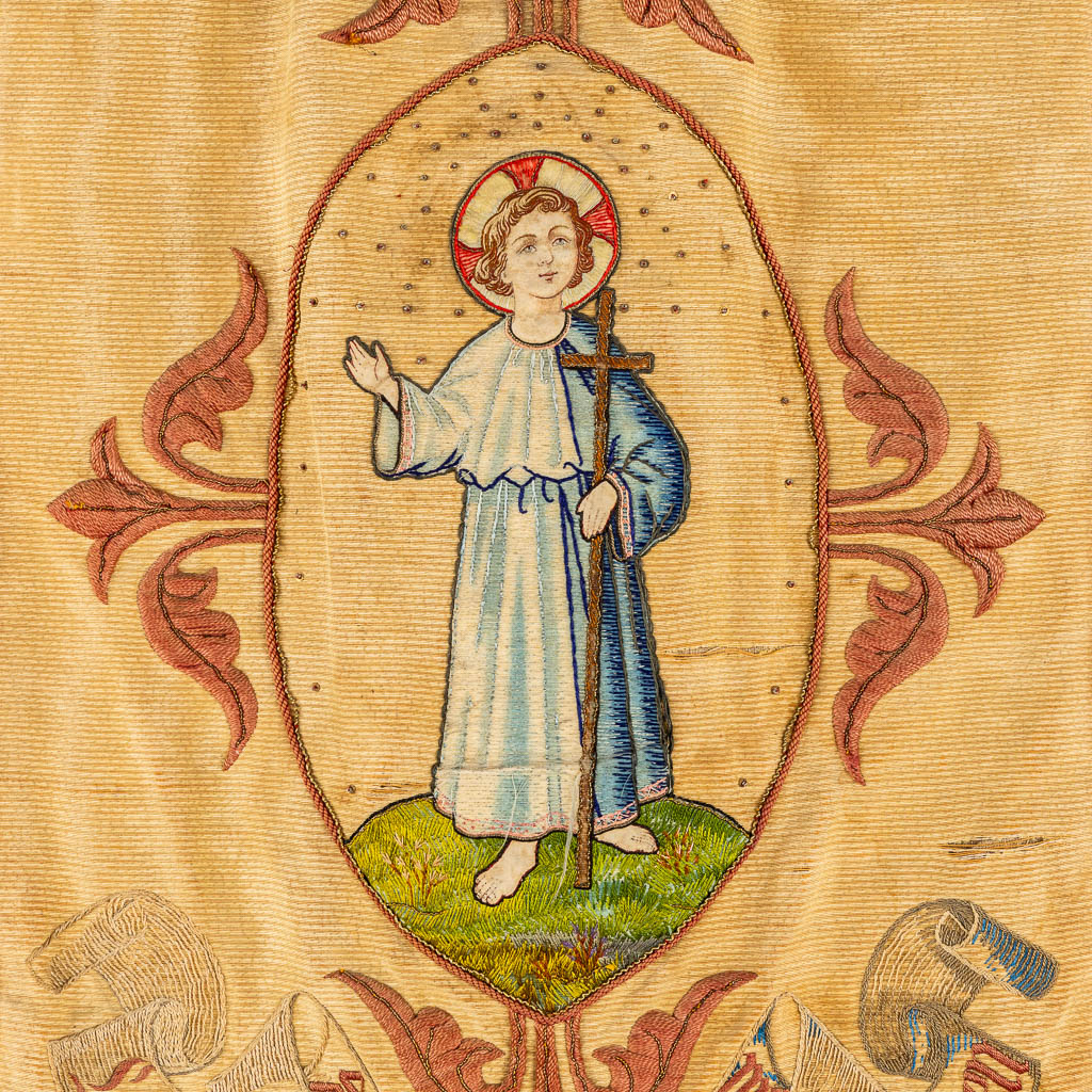 Two Chasubles and Two Banners, Embroideries. 