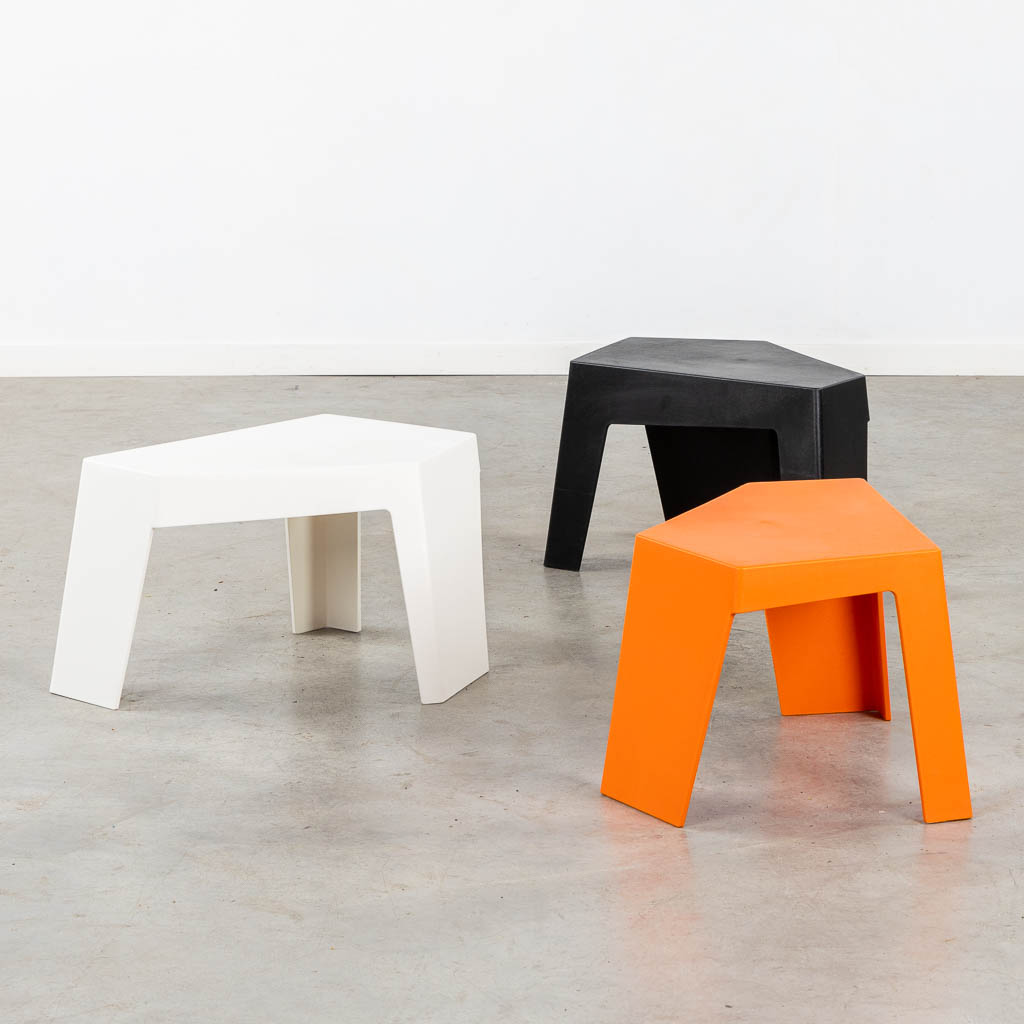 Arne QUINZE (1971) 'Three Side Tables'. (L:66 x W:49 x H:35 cm)