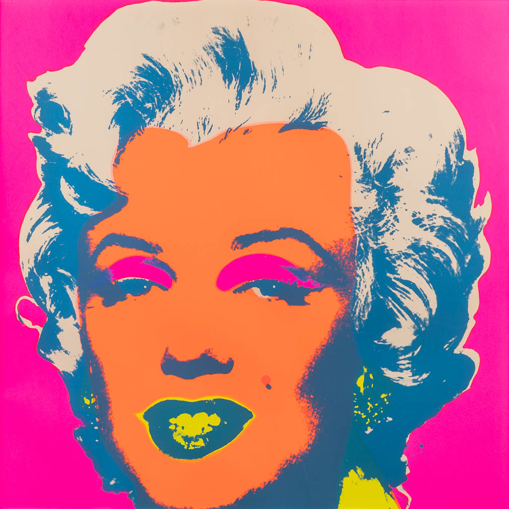 Andy WARHOL (1928-1987)(naar) 'Sunday Be Morning', een ingekaderde zeefdruk. (W: 88 x H: 88 cm)