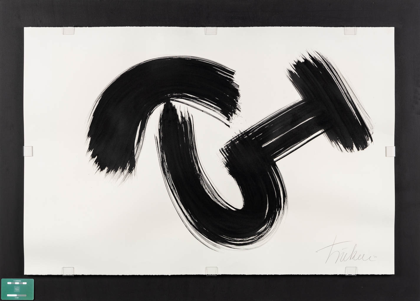 TSUKAI (XX) 'Calligraphy' eastern Indian ink on paper. (W:95 x H:64 cm)