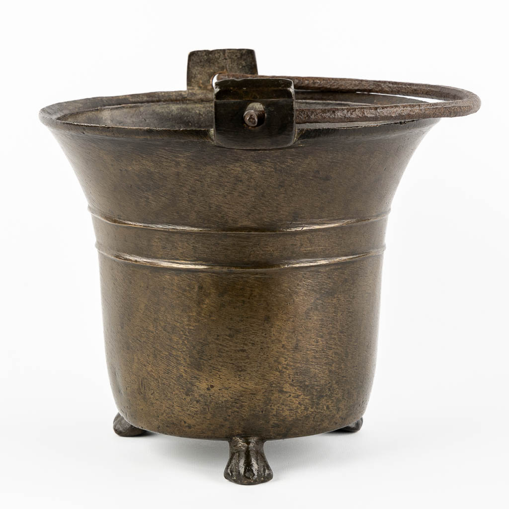 An antique Holy Water Font, bronze, circa 1400.