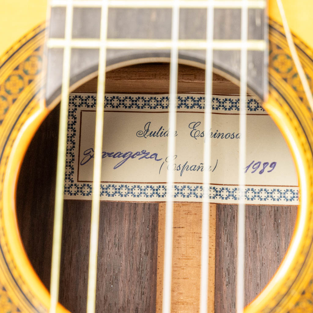 Julian Espinosa, een klassieke gitaar. 1989.