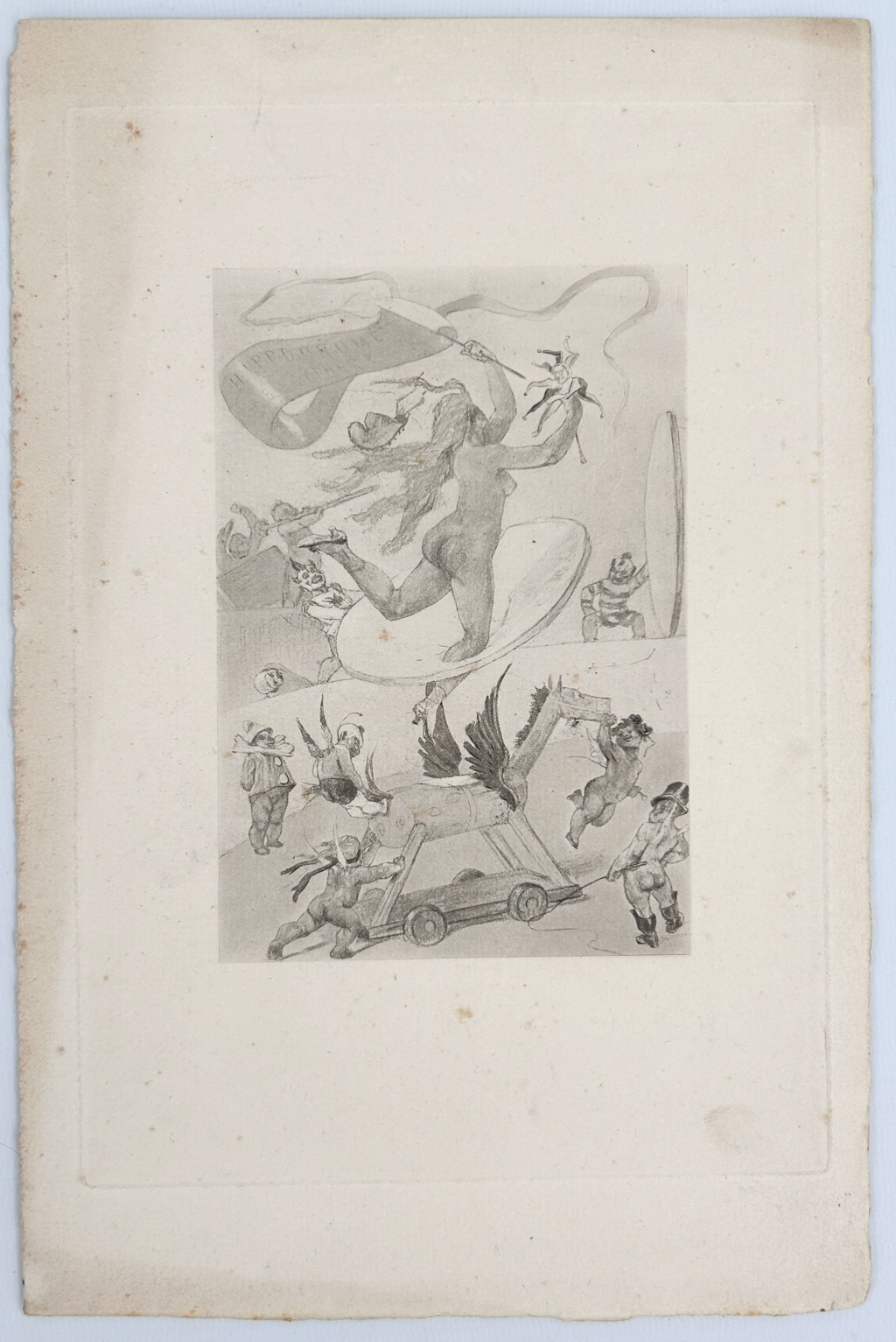 Félicien ROPS (1833-1898) Een collectie van 7 gravures en etsen. (W:15,8 x H:22,8 cm)