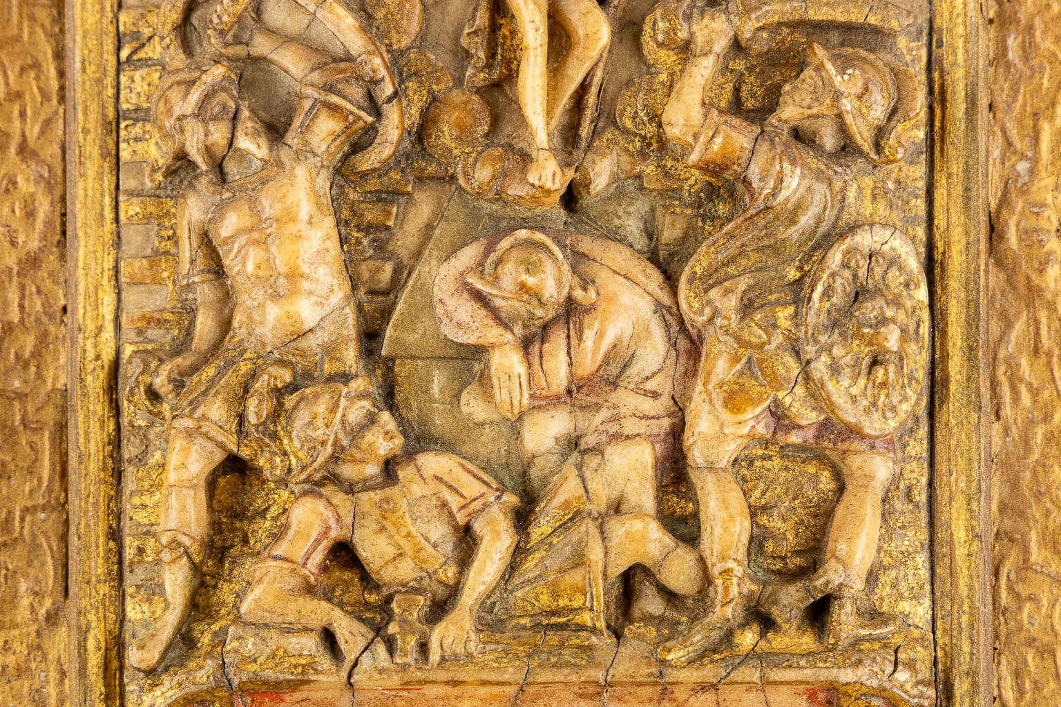 A 'Malines' sculptured Alabaster 'The Ressurection of Christ', 16th C.