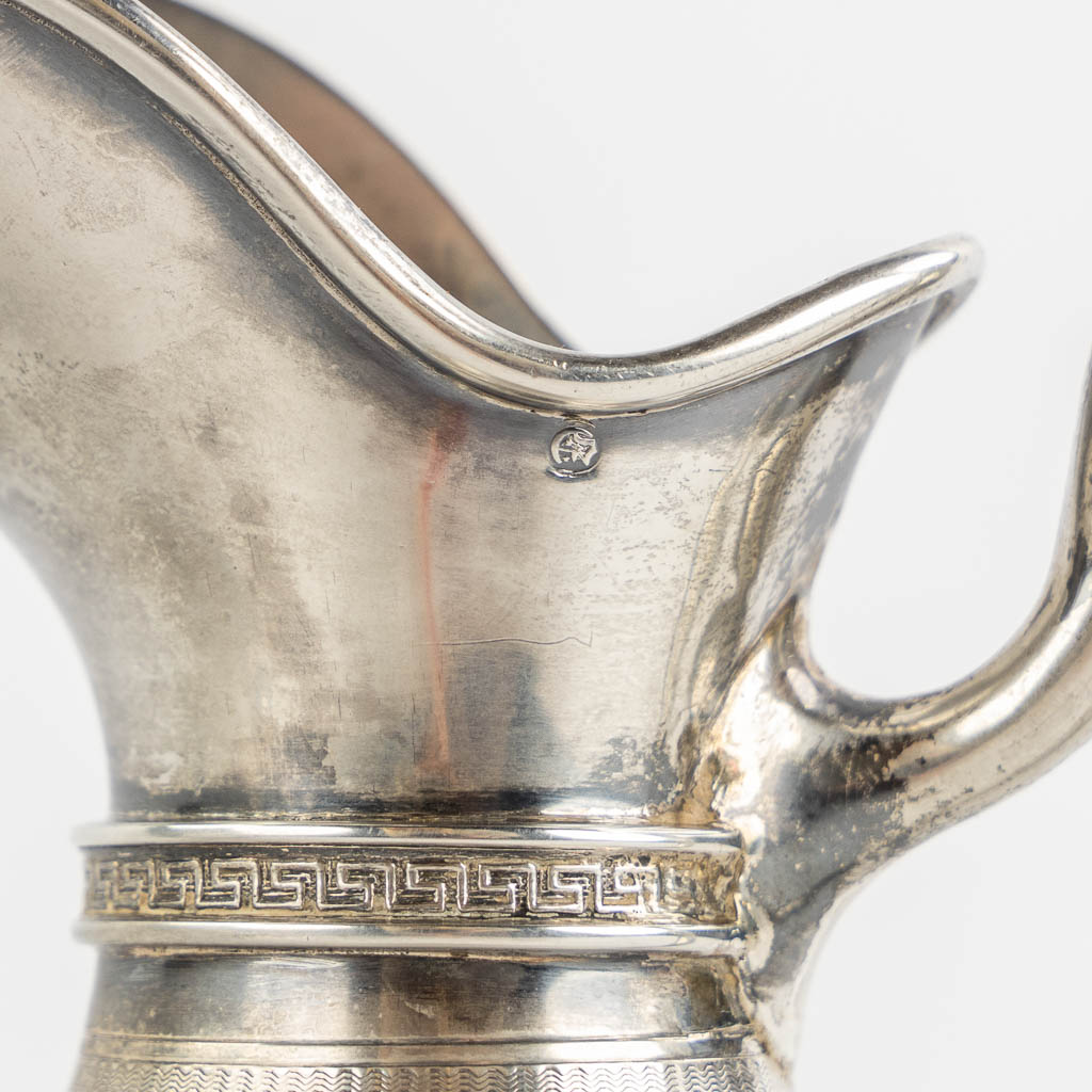 Jean-François VEYRAT (XIX) 'Vierdelig koffie en theeservies, zilver'. 1,796kg. (H:26 cm)