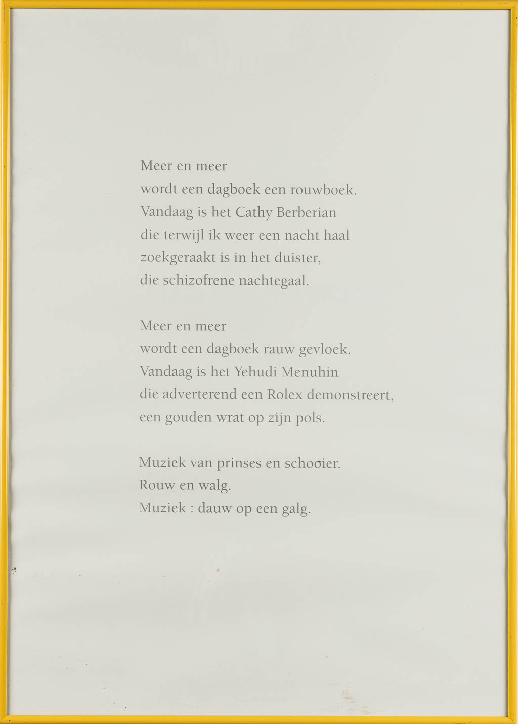 Hugo CLAUS (1929-2008) "Muziek: Dauw op een galg