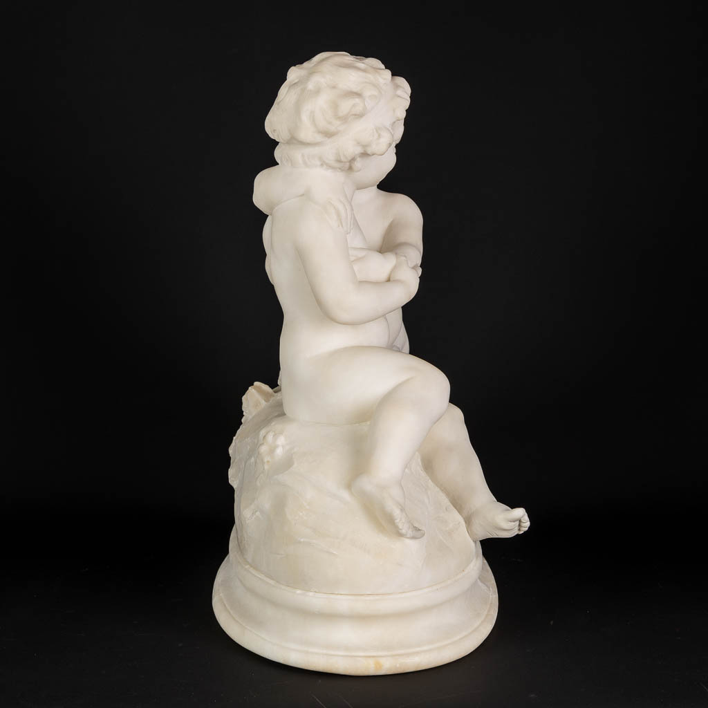 Giuseppe D'ASTE (1881-1945) 'Twee putti'. (L:23 x W:45 x H:43 cm)