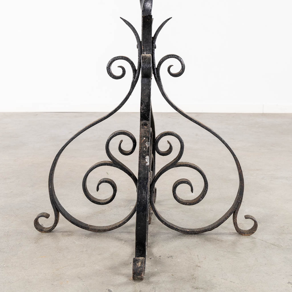 A large Chruch Altar Candelabra, Wrought iron. (H:184 x D:70 cm)