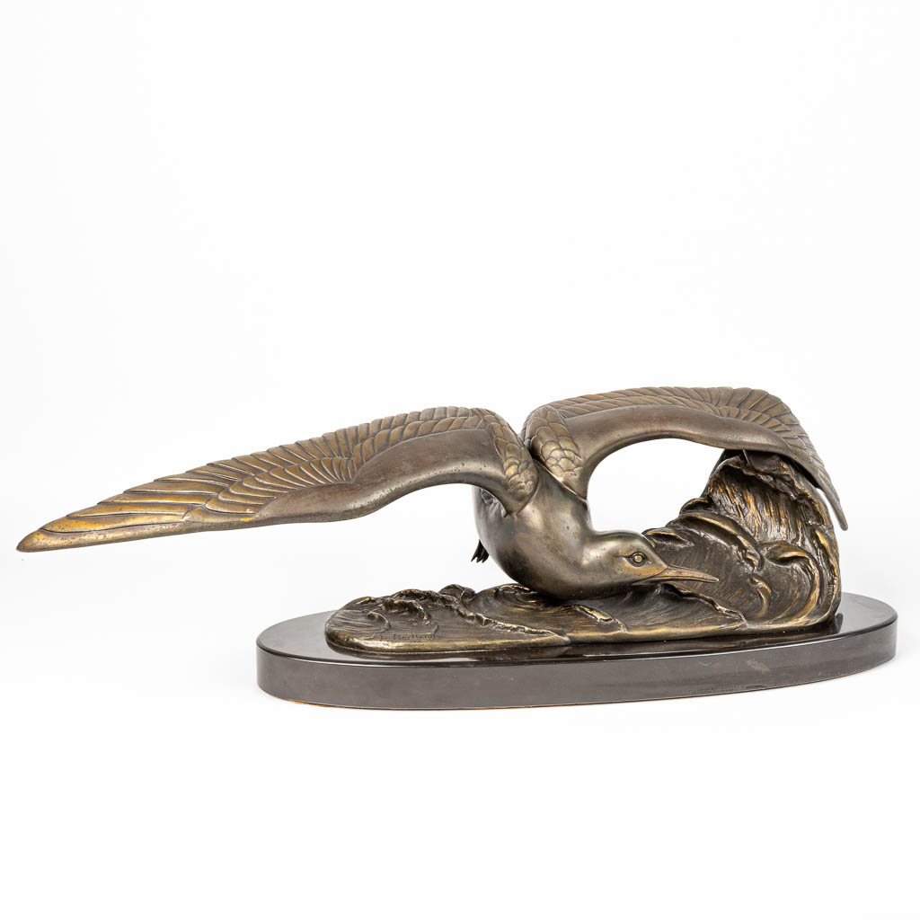 Irénée ROCHARD (1906-1984) A seagull on the waves, made of metal