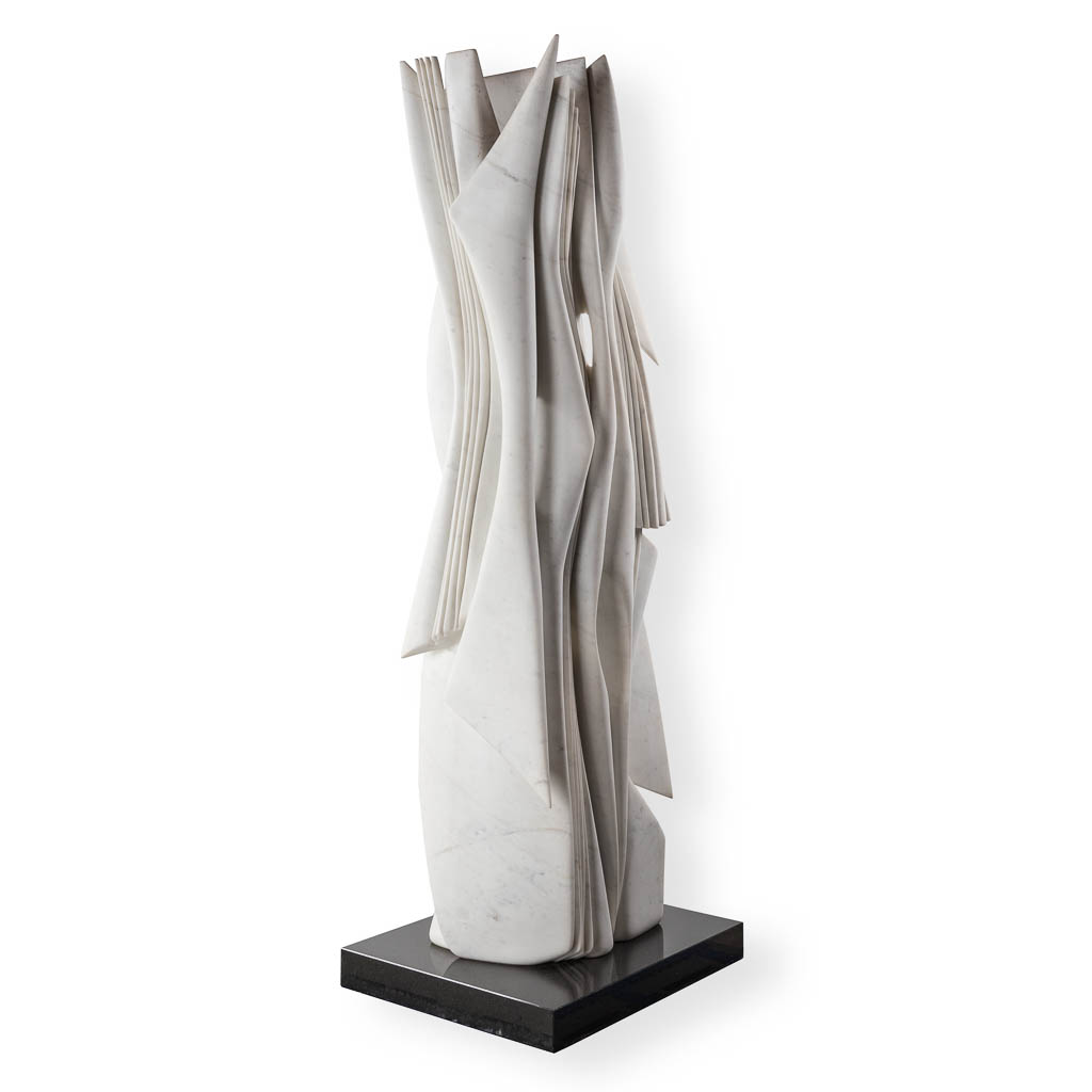 Pablo ATCHUGARRY (1954) 'Untitled' Een sculptuur in witte Carrara marmer, 2008. (L:61 x W:50 x H:226 cm)