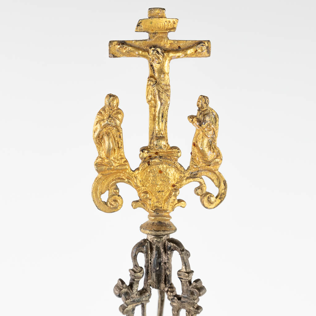 An exceptional tower monstrance, Germany, 16th and 17th C. Late gothic period. (L:26 x W:27 x H:79 cm)