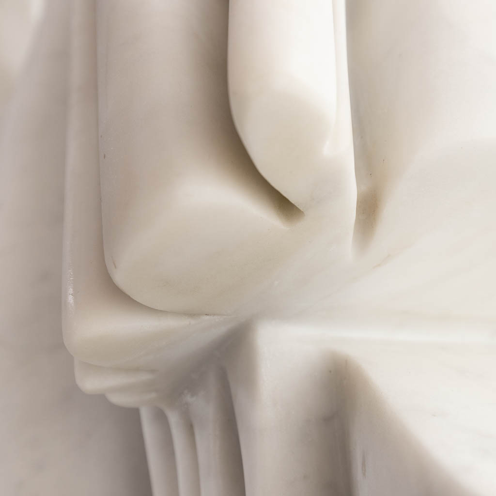 Pablo ATCHUGARRY (1954) 'Untitled' white Carrara marble, 2008. (L:61 x W:50 x H:226 cm)