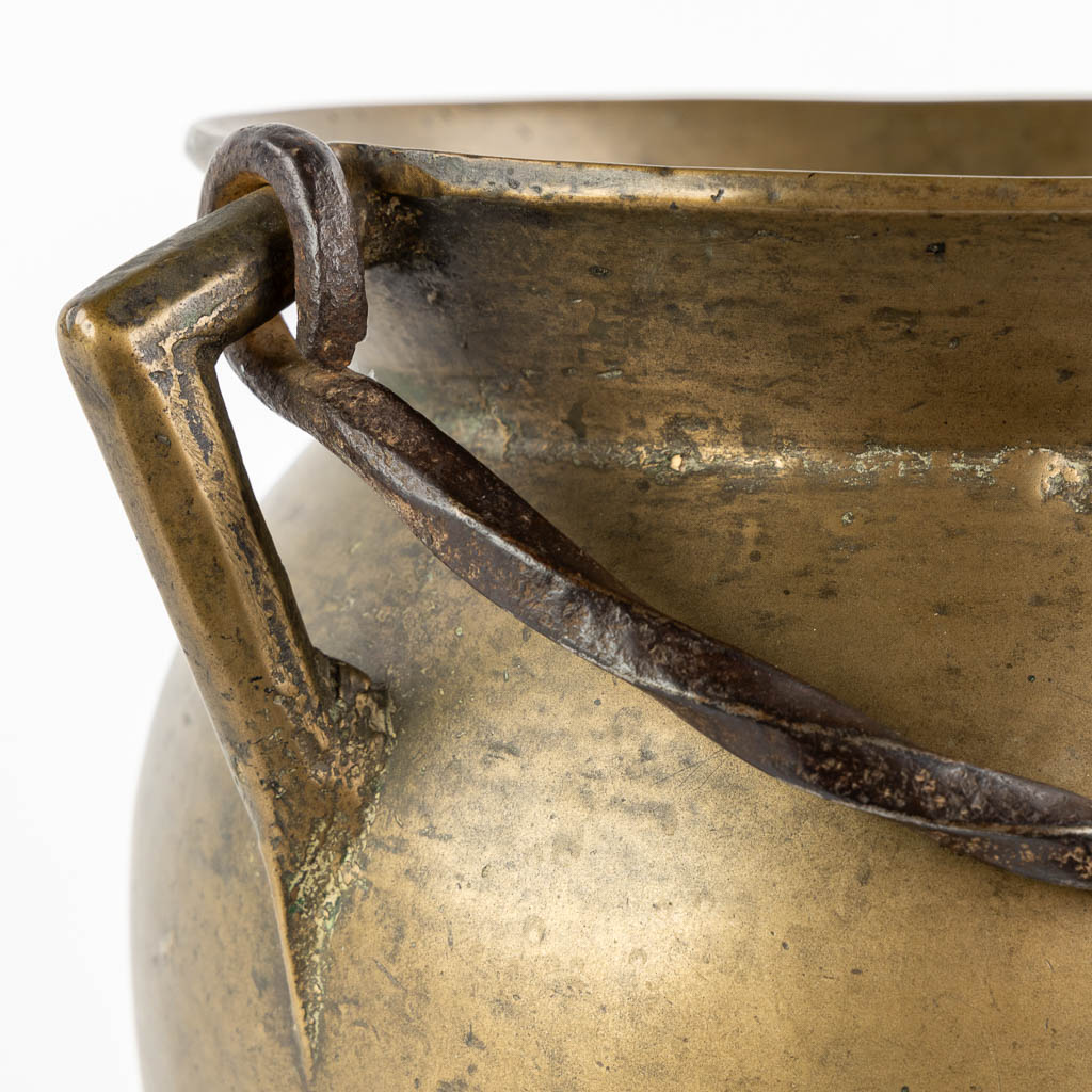 A Gothic bronze tripod cauldron, so-called 