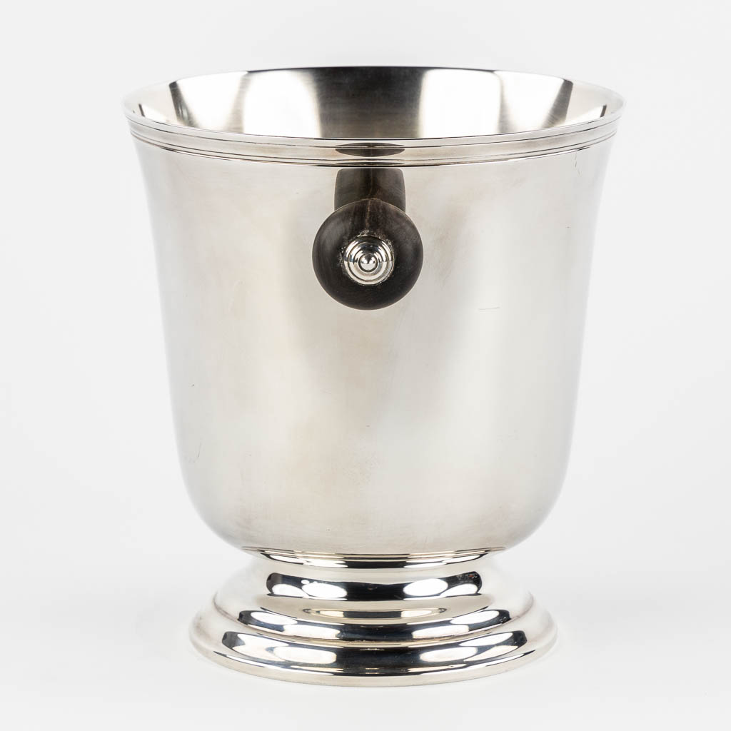 Christofle, France, a silver-plated champagne cooler. 