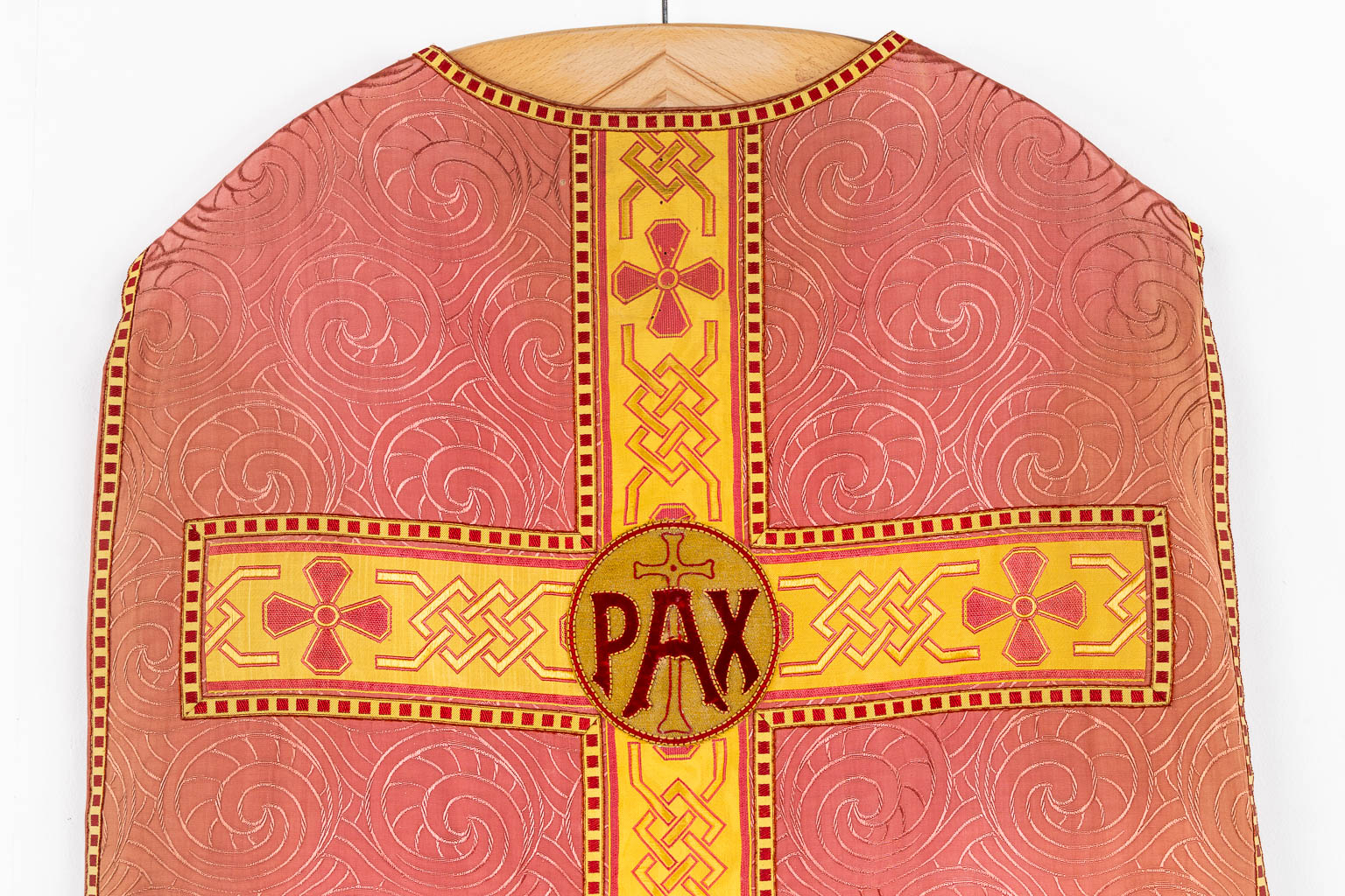 Four Roman Chasubles and matching Stola, embroideries. 