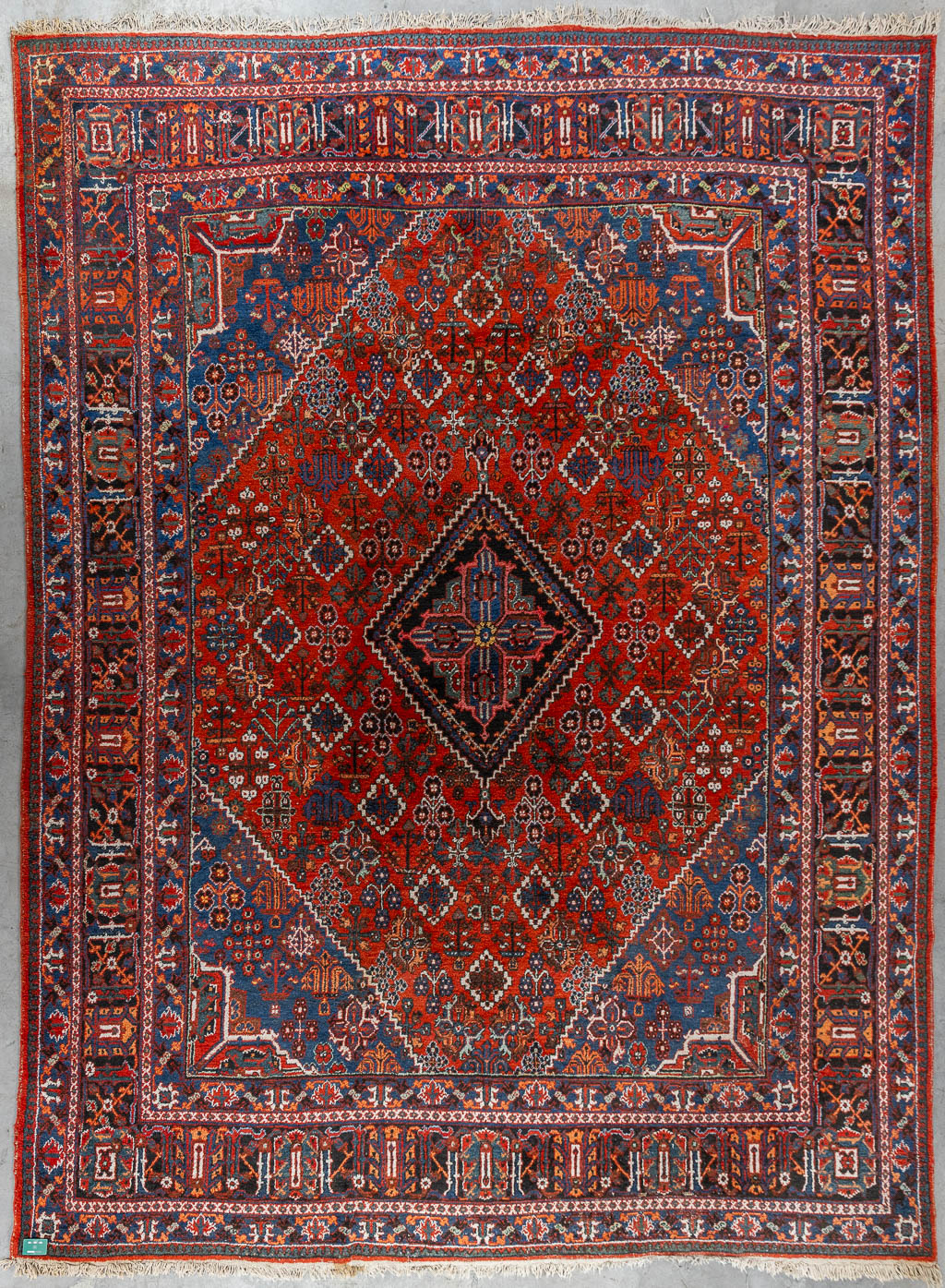 A large Oriental hand-made carpet, Djoshgan, Tabriz. (L:432 x W:326 cm)