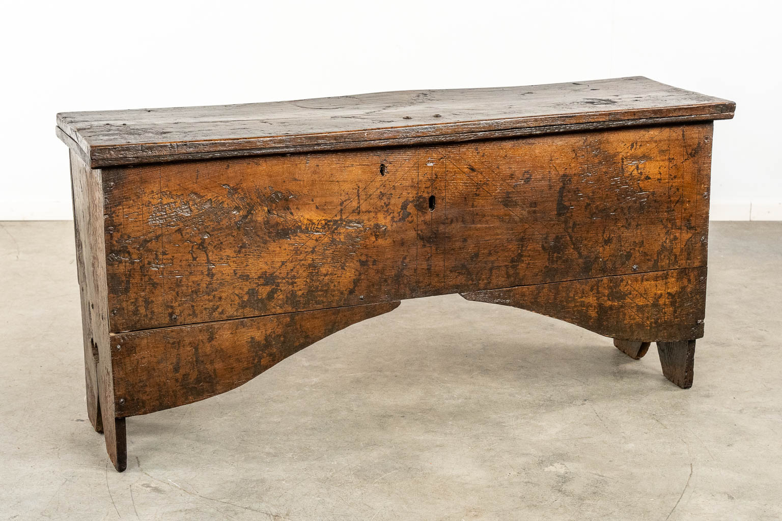 An antique Chest, sculptured oak, Flanders/The Low Countries, 17th C. 