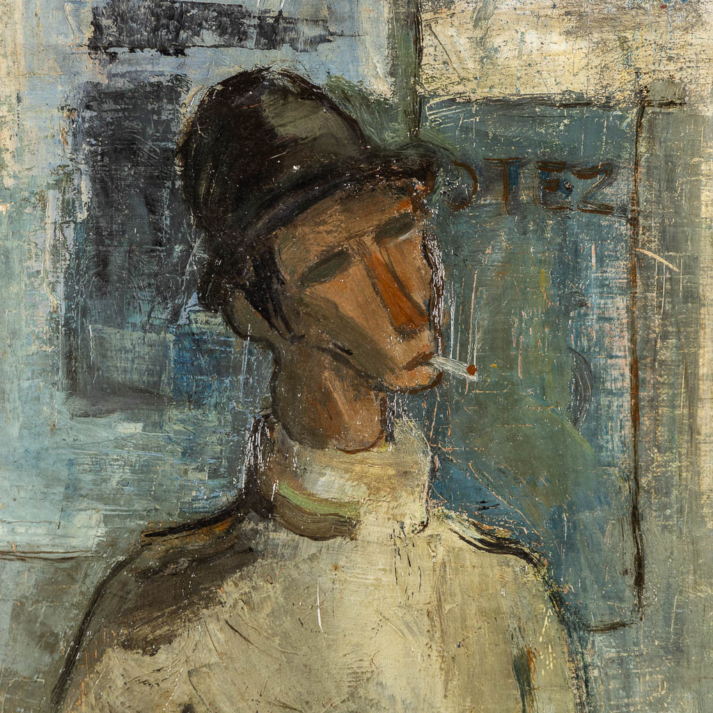 Jacques DE SADELEER (1920) 'Man met zijn dochter' 1942. 