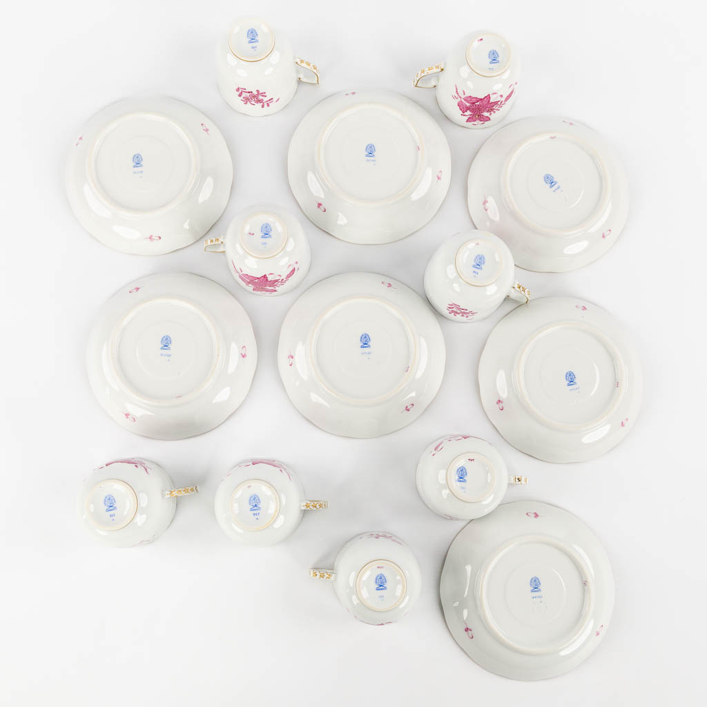 Herend Porcelain, 'Apponyi' an 83-piece hand-painted porcelain dinner service.