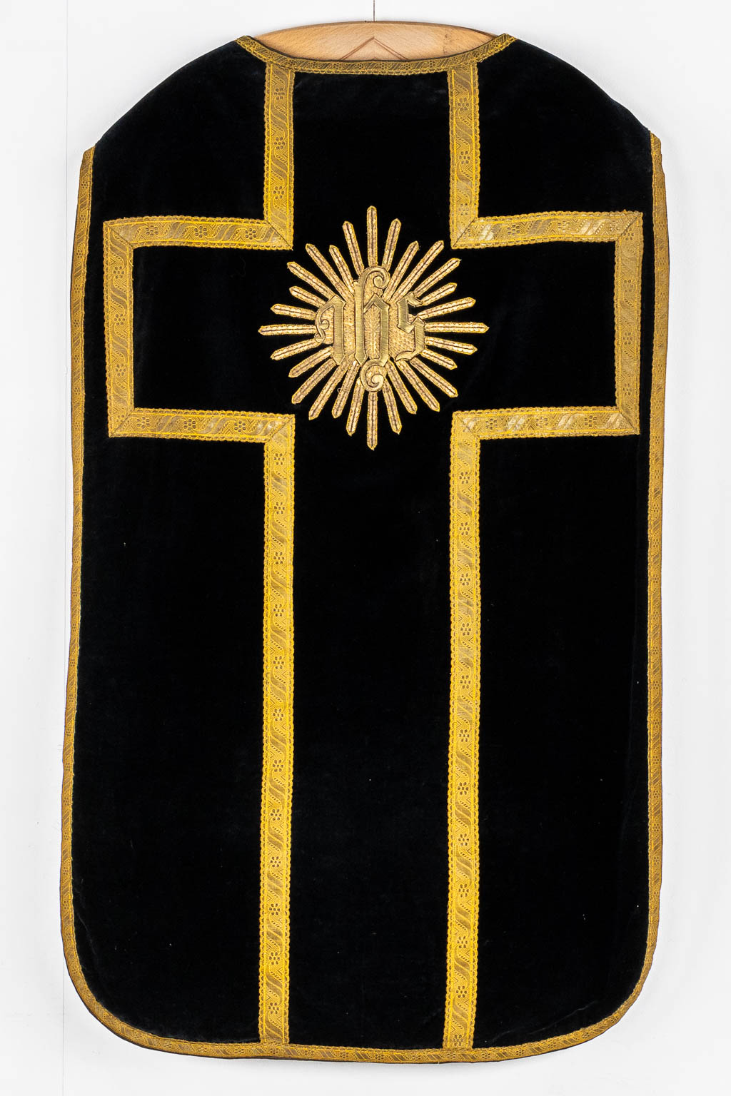 A Cope, thick silver-thread embroideries 'The Eye of Providence', Added a Roman Chasuble and Chasuble. 