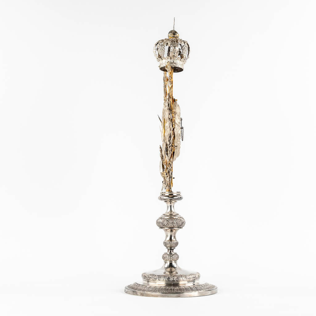 Jozef WETS (1808-1887) 'sunburst monstrance', silver, baroque style. 19th C. 2,310 kg. 