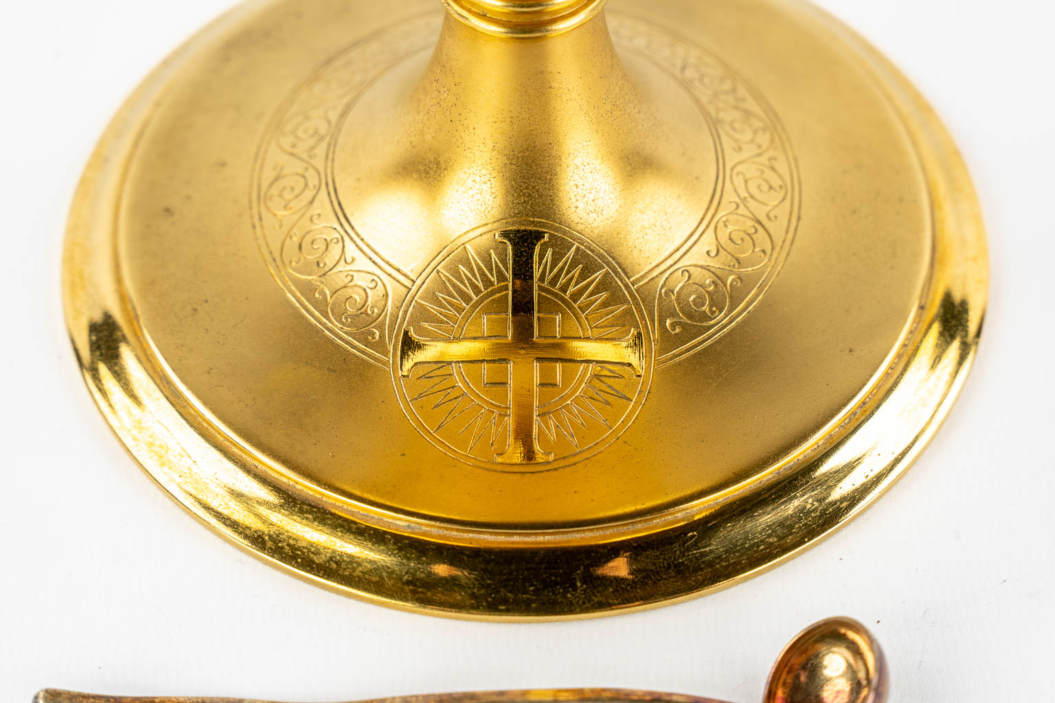 A Roman Revival chalice, gilt brass. (1933). 