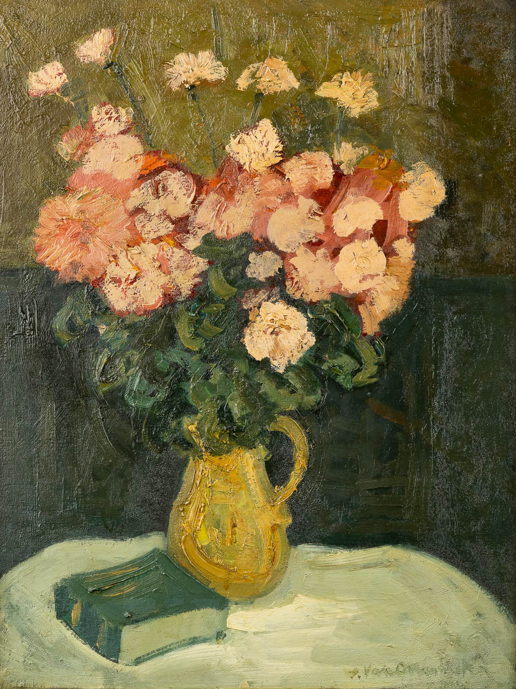  War VAN OVERSTRAETEN (1891-1981) 'Flower still-life'