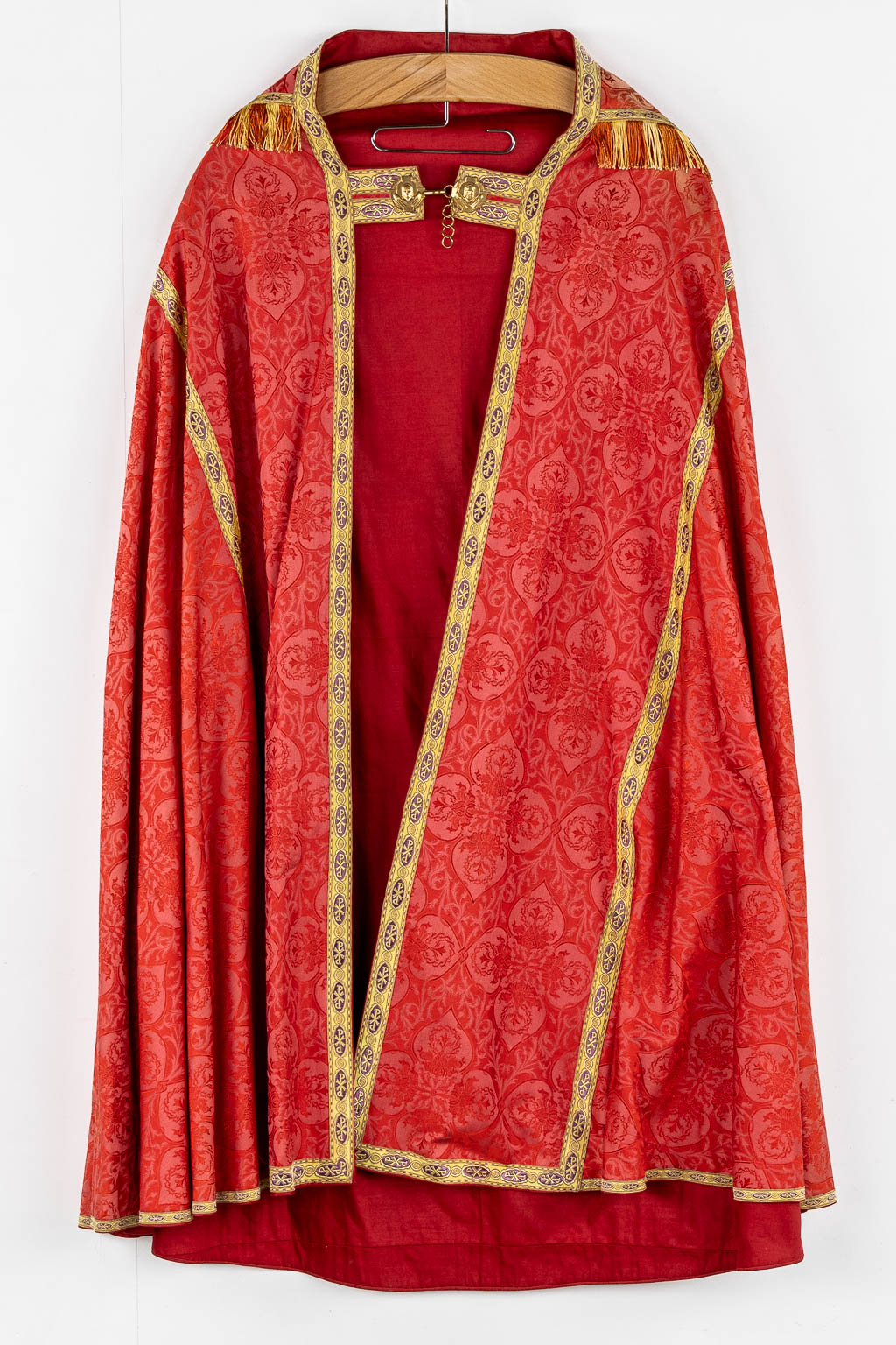 A Cope, a pair of Dalmatics and Two Roman Chasubles, Embroideries.