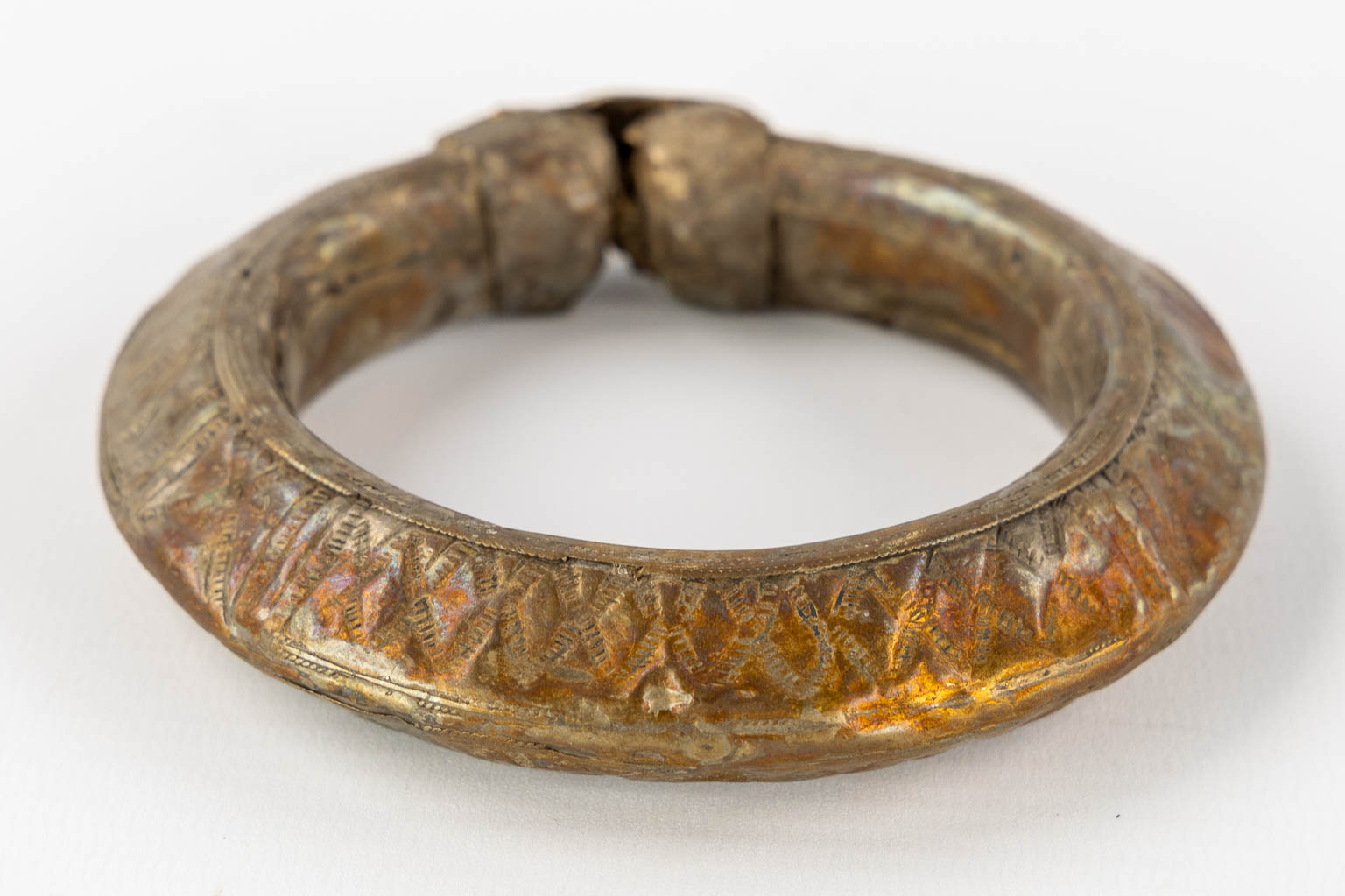 Seven silver and silver-plated Rachaida or Bedouin bracelets.