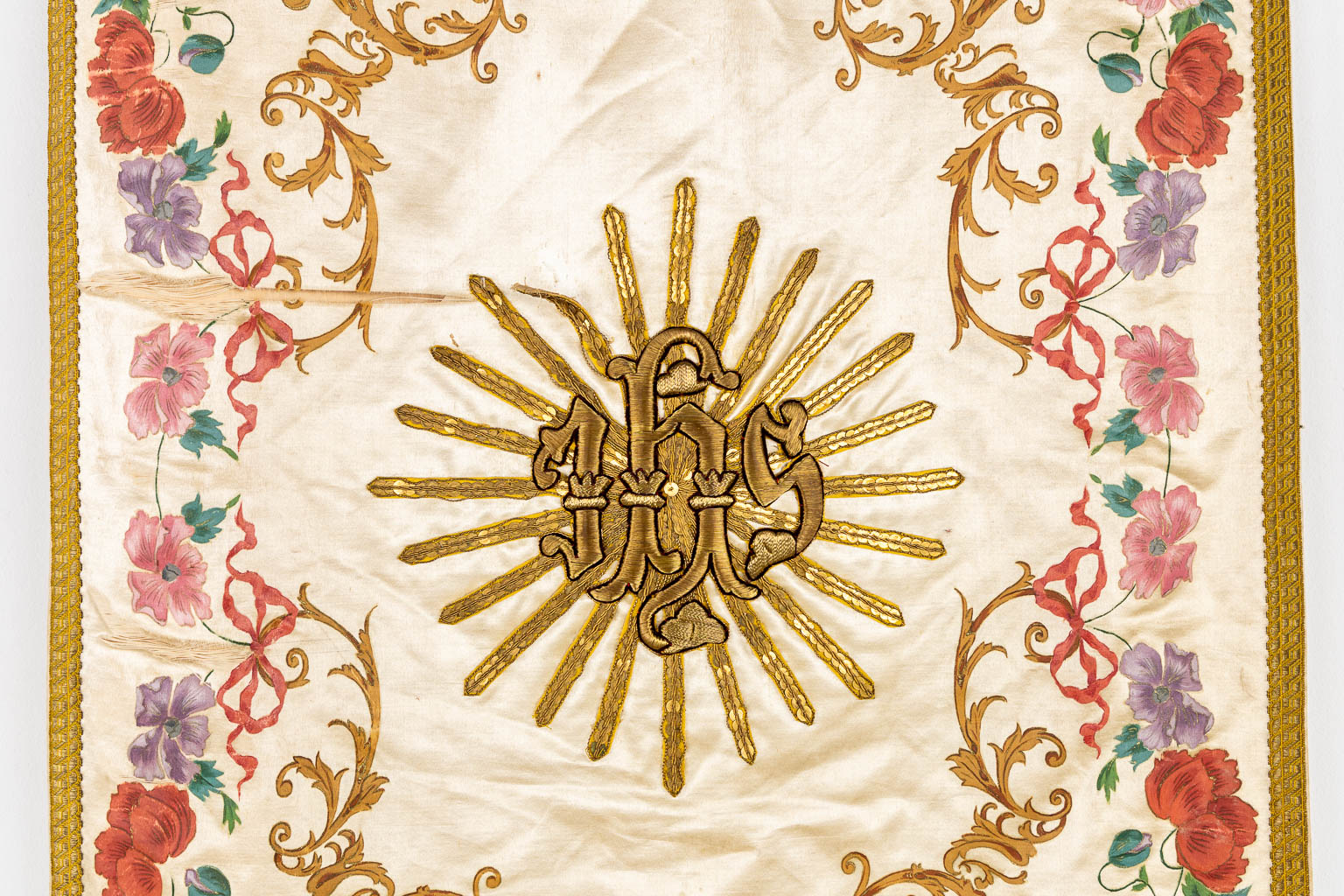 Two Chasubles and Two Banners, Embroideries. 