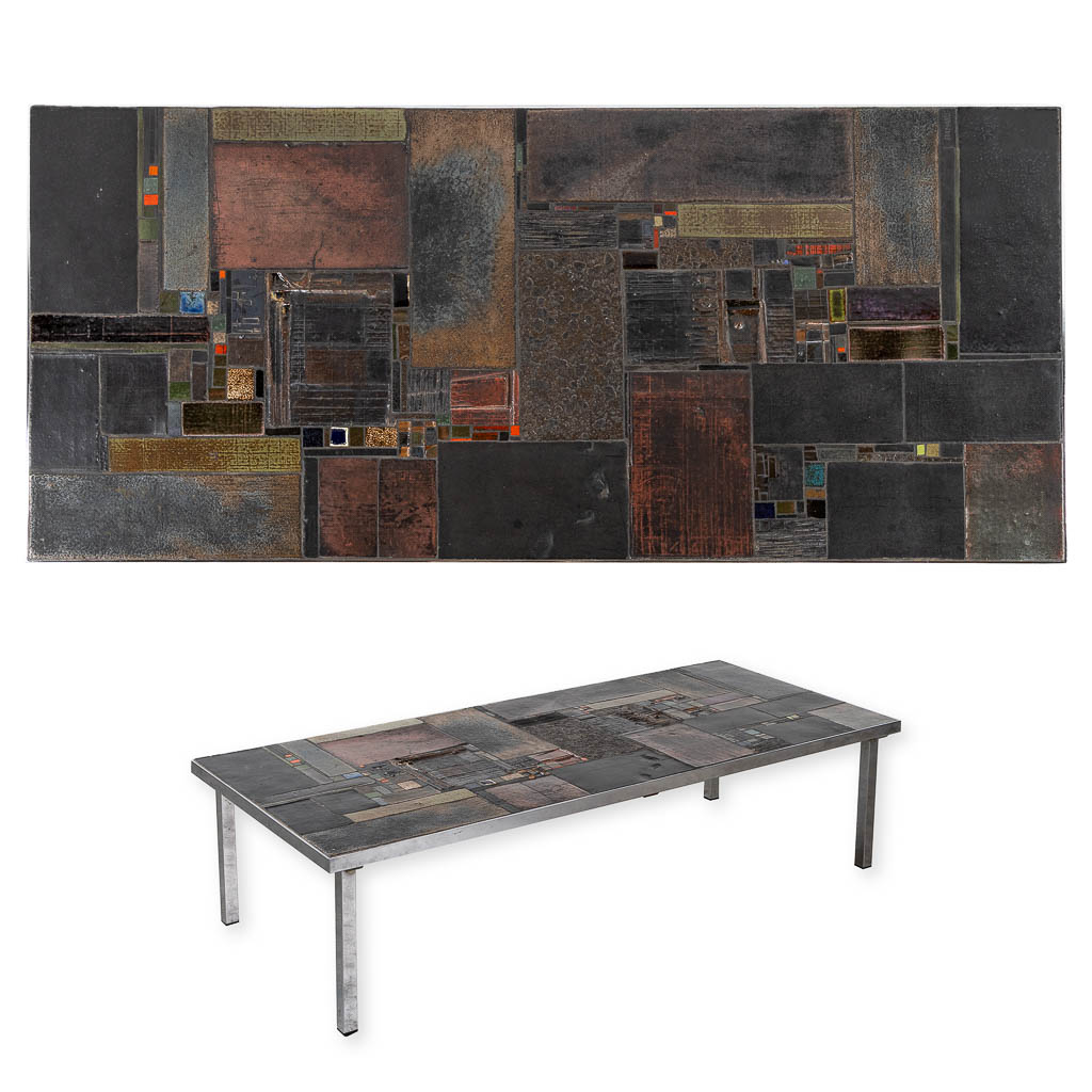 Pia MANU (XX) 'Salontafel'. (L:66 x W:150 x H:38 cm)