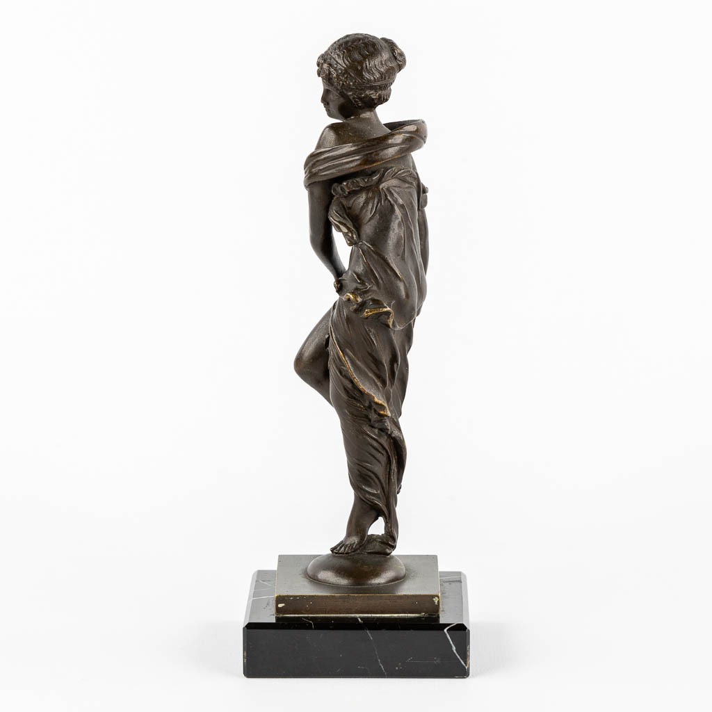 A small bronze figurine of a lady, Neoclassical.