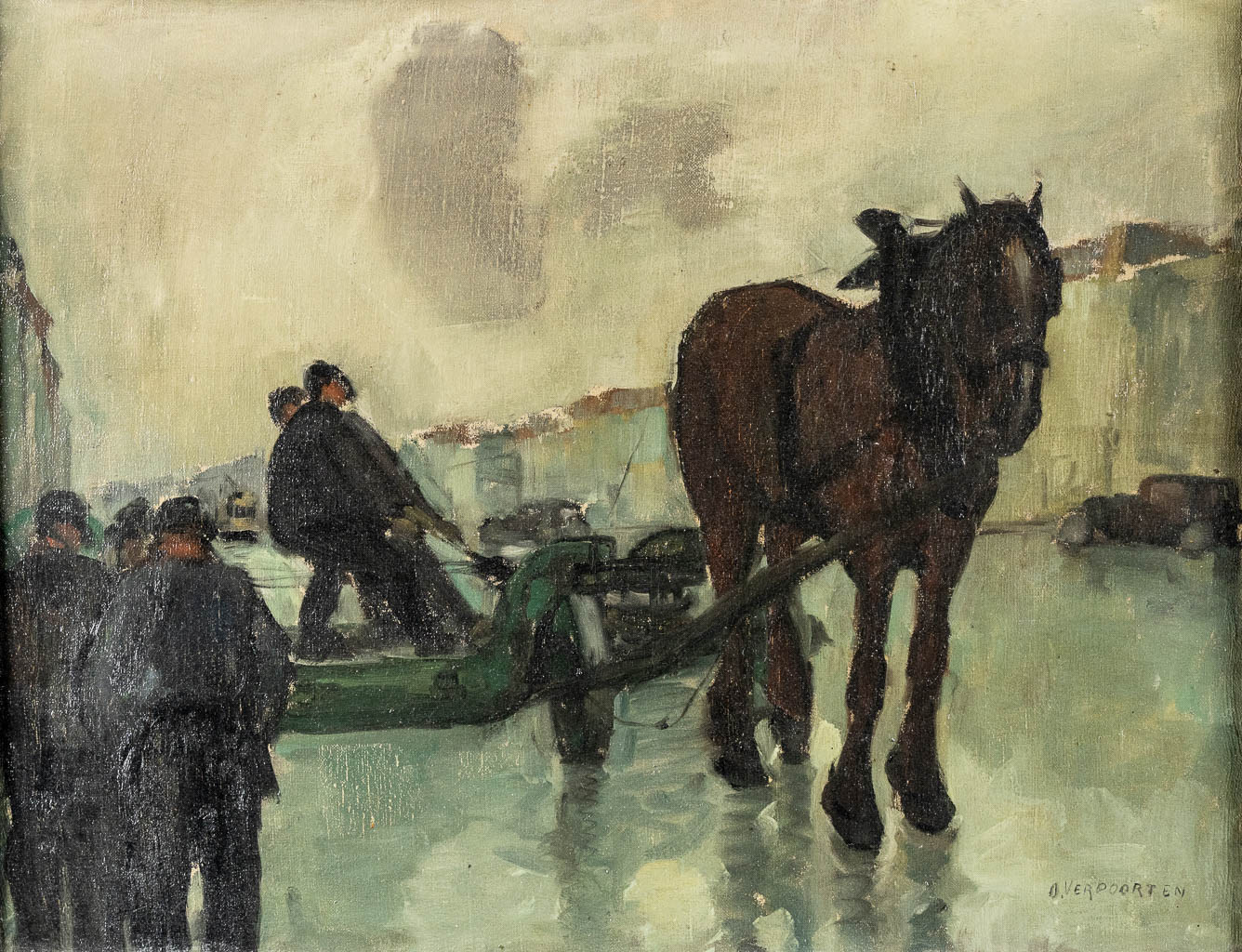 Oscar VERPOORTEN (1895-1948) 'Natiepaard'