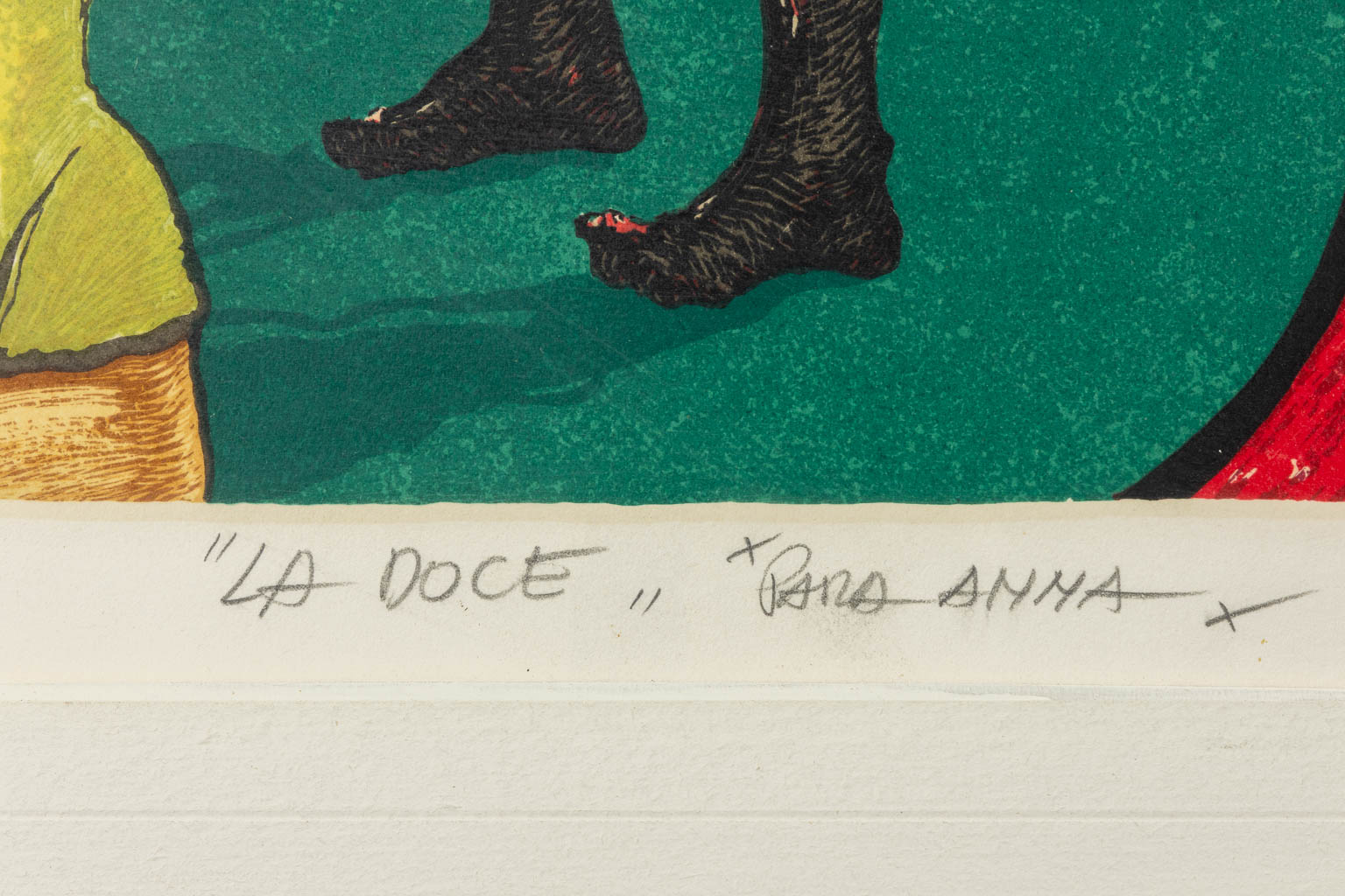 Umberto GIANGRANDI (1943) "La Doce" 1979. (W:38 x H:47 cm)