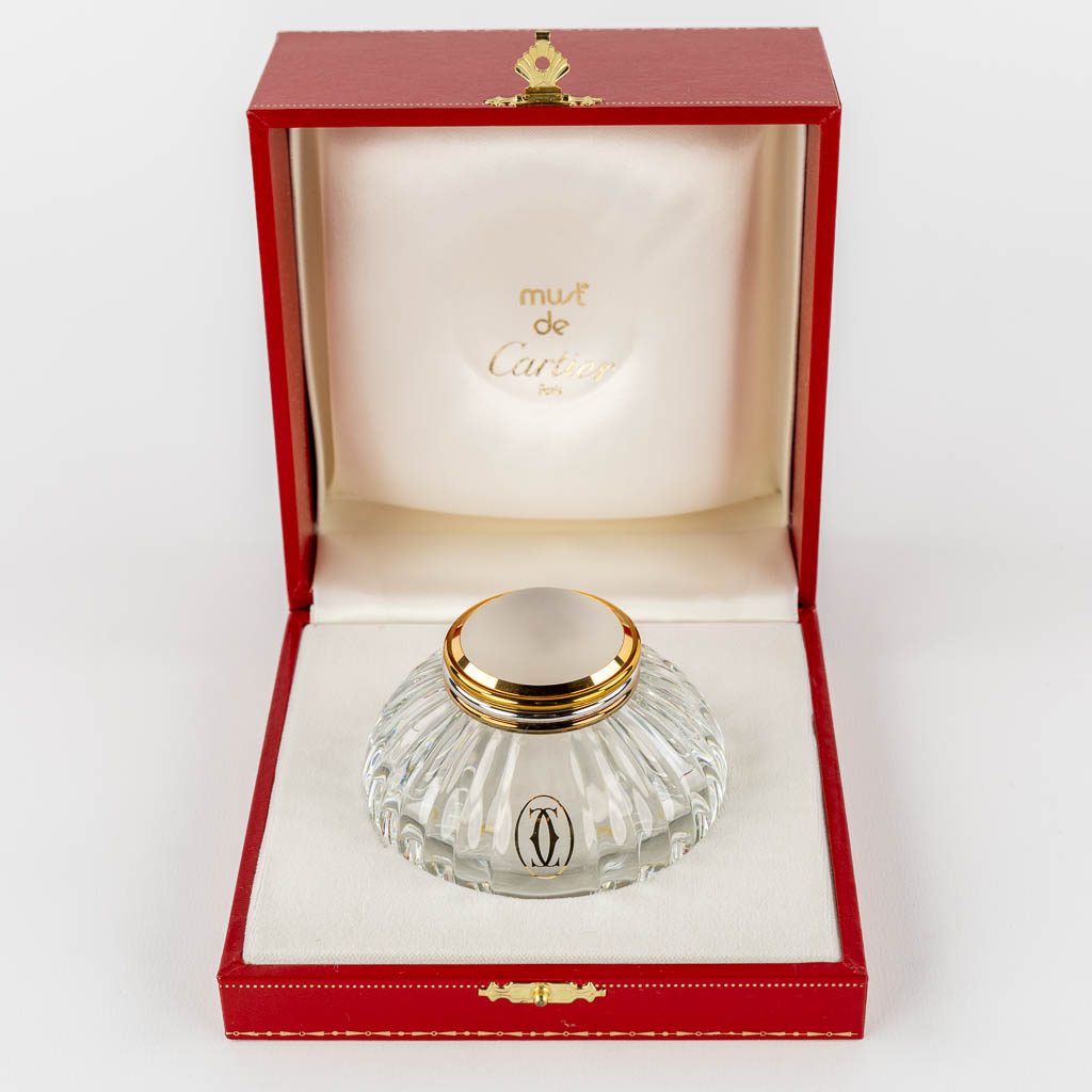 Must De Cartier, an inkwell, glass. New old stock. 