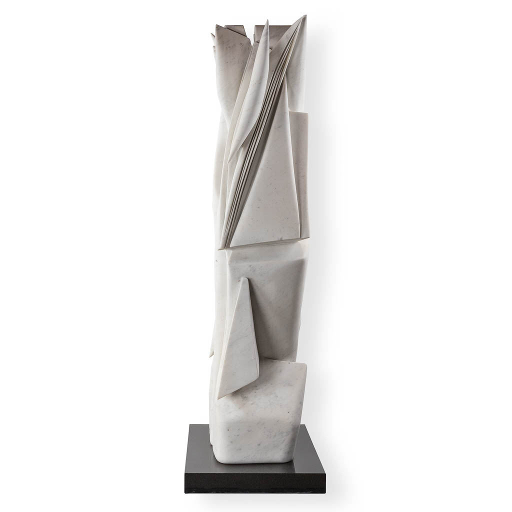 Pablo ATCHUGARRY (1954) 'Untitled' white Carrara marble, 2008. (L:61 x W:50 x H:226 cm)