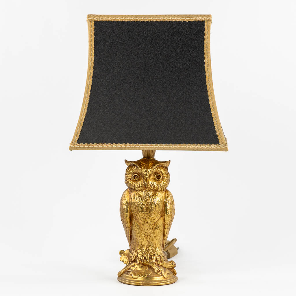 Deknudt, Loevsky & Loevsky, a table lamp, 'Owl'. (c.1980).