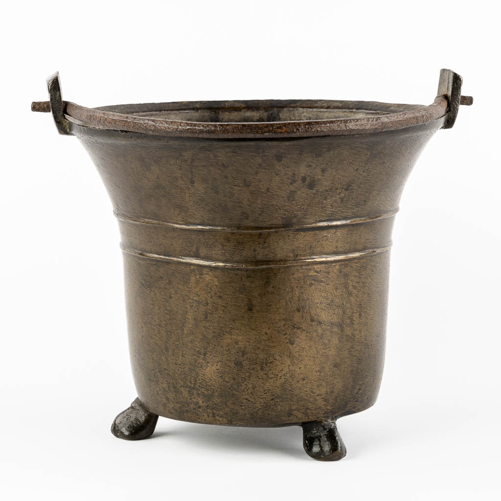 An antique Holy Water Font, bronze, circa 1400.