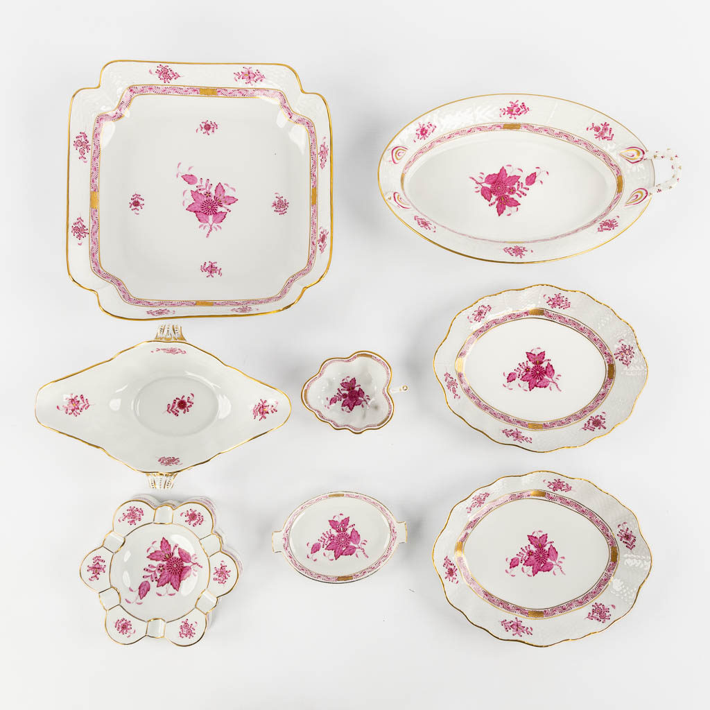 Herend Porcelain, 'Apponyi' an 83-piece hand-painted porcelain dinner service.