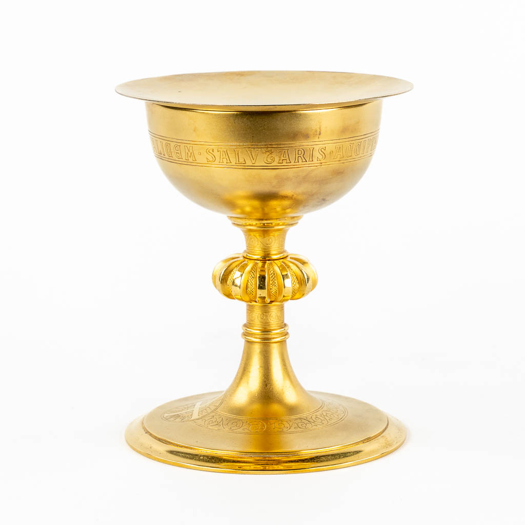 A Roman Revival chalice, gilt brass. (1933). 