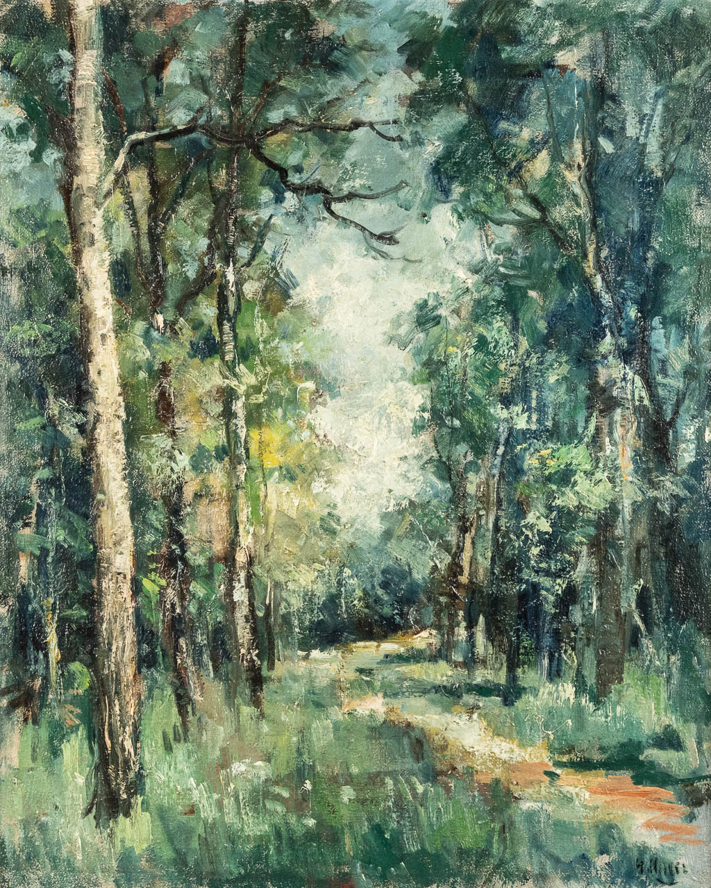 Georges NAVEZ (1890-1975) 'The Forest Road' 