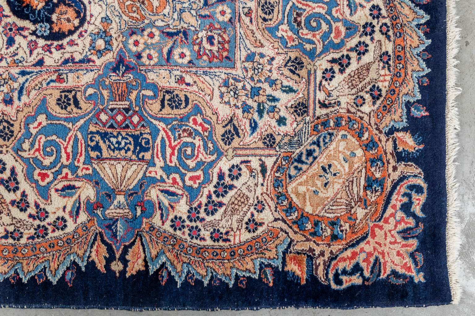 An Oriental hand-made carpet. Kashmar.