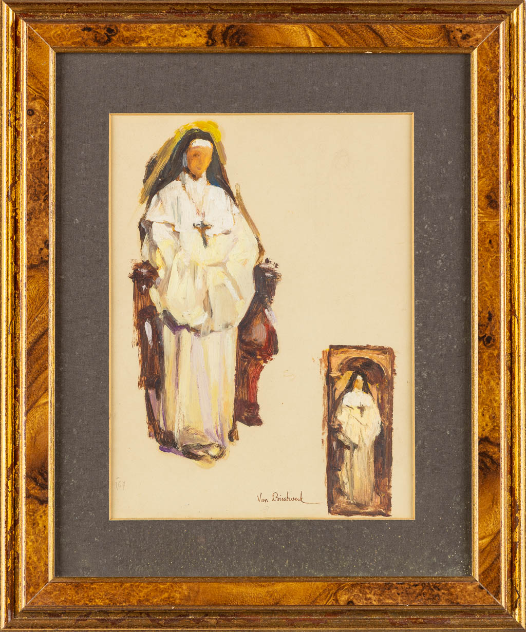 Jules VAN BIESBROECK (1873-1965) 'Scetch of a Nun'
