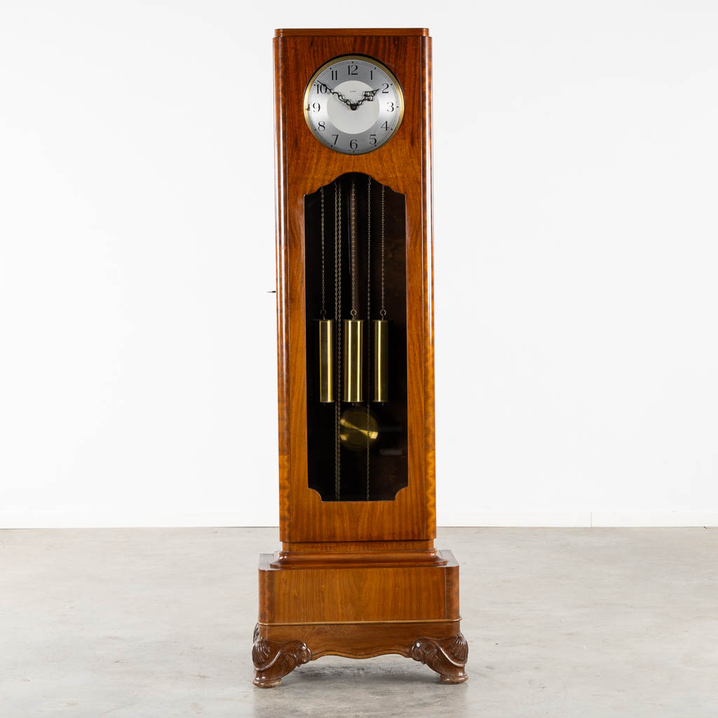 A Bauhaus/Art Deco style Grandfather clock, Westminster Movement, England. (L:32 x W:64 x H:195 cm)